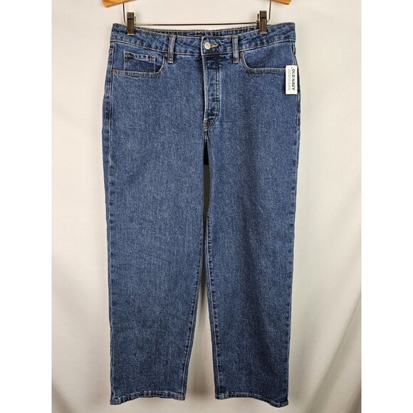 Old Navy Women's Jeans Size 12 Petite O.G. Loose High Rise Button Fly Denim Pant - Picture 1 of 11
